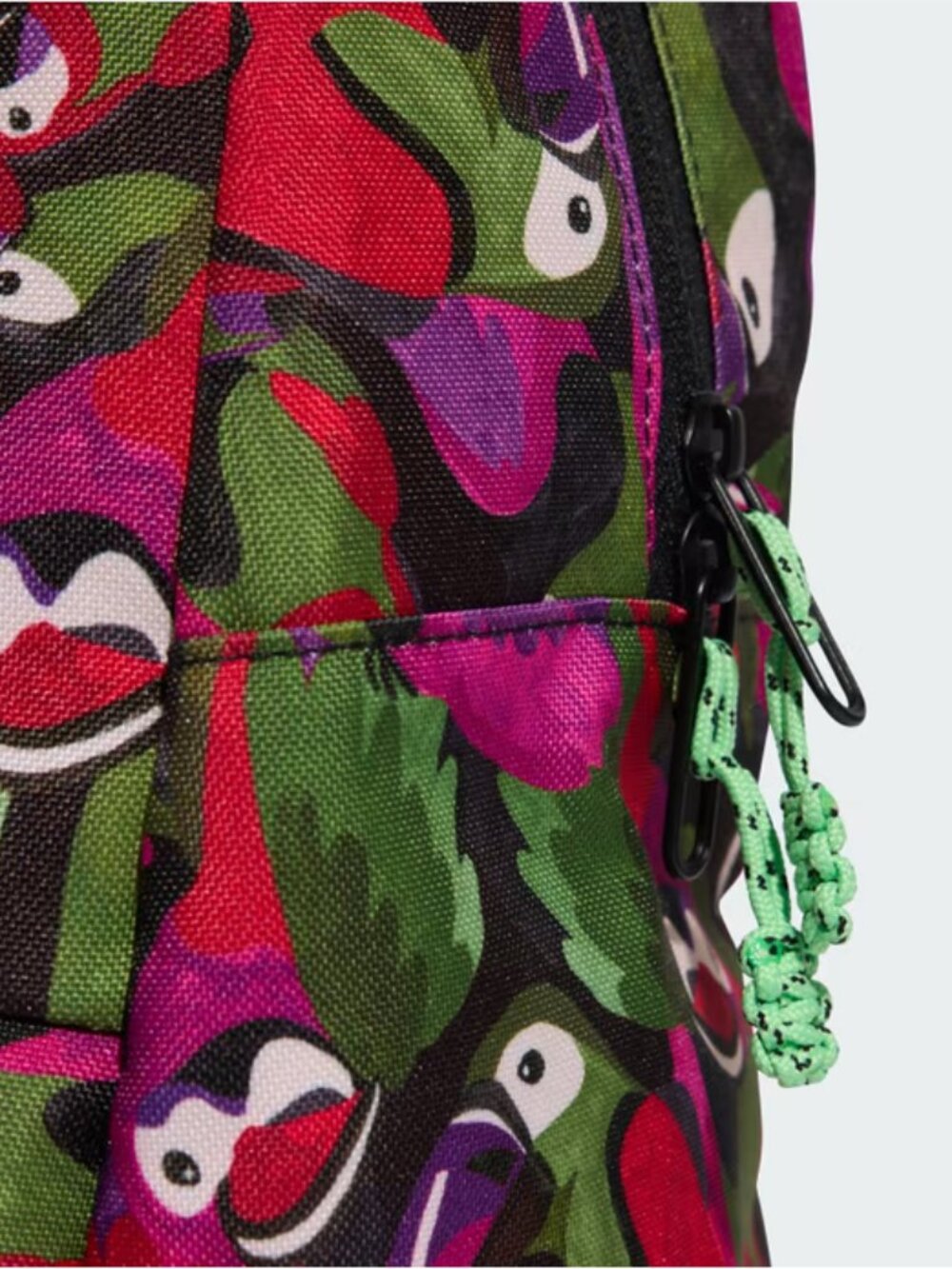 Adidas x Farm Rio Tropical Print Backpack Purple Black - Picture 5 of 9